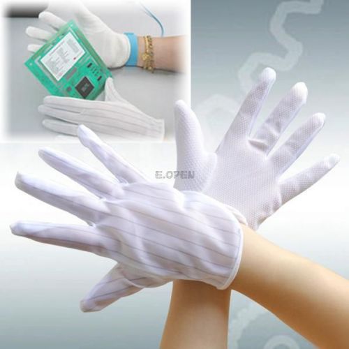 1 pair anti-static antiskid gloves pc computer working for sale