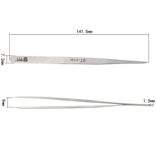 Best bst-211sa stainless steel precise matte tweezers nipper repair tools for sale
