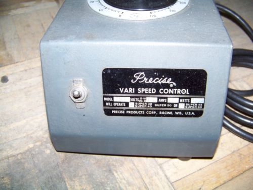 Precise model 7307 Variable Speed Power Control Variac 120V/3A