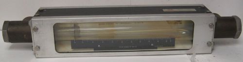 Brooks Instrument Glass Tube Variable Area Meter 1.5&#034;