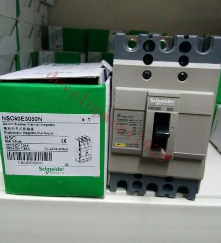 1PC New Schneider Circuit Breaker NSC60E3060N 3P 60A Replace NSC60E3060