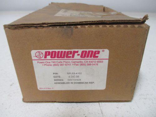 POWER-ONE SPL53-4102 POWER SUPPLY *NEW IN A BOX*