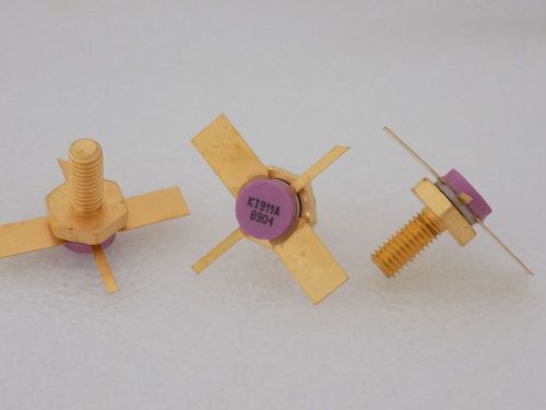 1x KT911A NPN Power Transistor 3W 1Ghz Gold Plated Made in USSR NOS