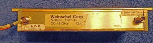 Weinschel 0-11dB Programmable Attenuator, 18 GHz, 3.5 mm Female Ports, 1dB steps
