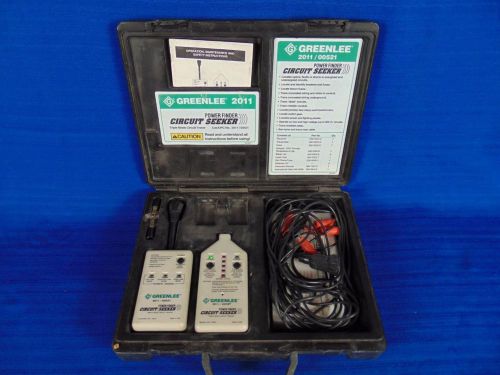 Greenlee 2011/00521 power finder circuit seeker/tracer electricians tool for sale