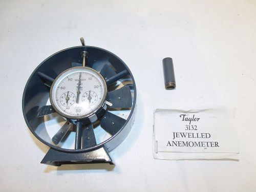 Taylor anemometer 3132 jeweled air wind speed flow indicator mining hvac, nr for sale