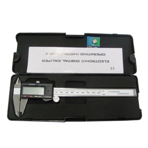 6Inch / 150mm Stainless Steel Electronic LCD Digital Vernier Caliper Micrometer