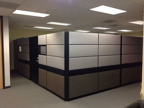 Teknion tos cubicles 64&#034; or 80&#034; tall 6x6,8&#039;x8&#039; private office/glass/doors/loaded for sale
