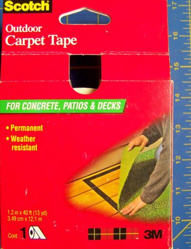 3M Scotch 1.3&#034; x 40&#039; Permanent Outdoor Carpet Tape For Concrete Patios &amp; Decks