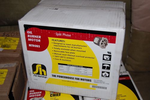 NEW Sid Harvey Split Phase Oil Burner Motor MTROB5 A39-2 1/8HP 1725RPM Reversing