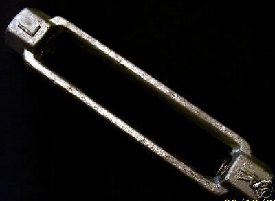 1/4&#034; x 4&#034;  turnbuckle body  -  forged - galvanized  -  25 pack for sale