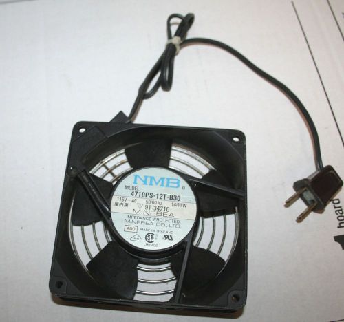 Nmb 115vac, 14/11w, 50/60hz cooling fan 4710ps-12t-b30 w/ direct power cord for sale