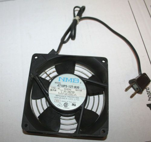 NMB 115VAC, 14/11W, 50/60Hz COOLING FAN 4710PS-12T-B30 w/ direct power cord