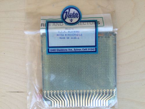 NOS VECTOR 3662-4 DIP Plug Board Plugbord 4.5&#034; x 4.375&#034;