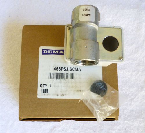 New in Box!  Dema 466PSJ.6CMA High Pressure Solenoid Valve Cut Off Switch