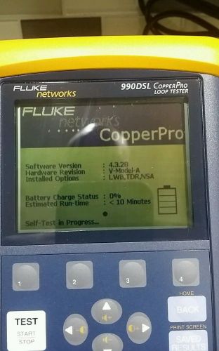 NEW Fluke Networks 990DSL CopperPro Loop Tester software version 4.3.28 UNused