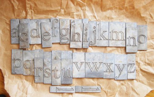 Vintage SpaceRite Aluminium Letters for Cement Marking Total 35