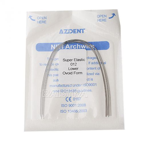 Brand new 5pack dental orthodontic round arch wire super elastic niti azdent 012 for sale