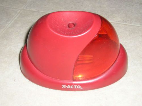 Red X-ACTO Battery Operated Pencil Sharpener - With Batteries