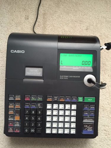 Casio PCR - T470 Cash Register With Manager/Deparment Keys without drawer key