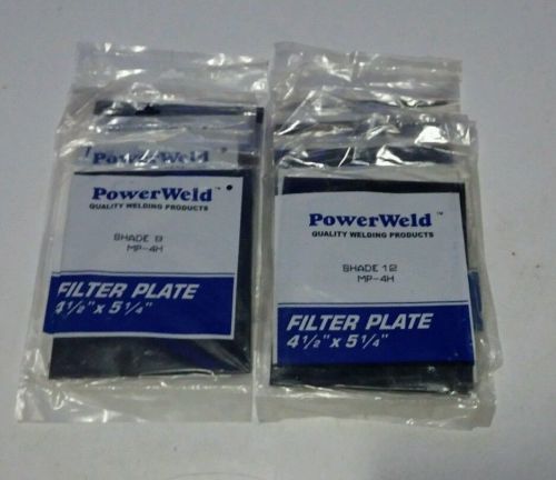 LOT of Shade 9 &amp; 12 Filter Plates 4-1/2 x 5-1/4 7pcs MP-4H