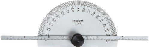 Starrett c493 protractor and depth gauge, 0-180 range, 6&#034; blade length for sale