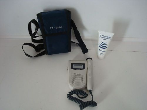 Bistos bt200 hi-bebe portable handheld fetal doppler w/probe ultrasound gel for sale
