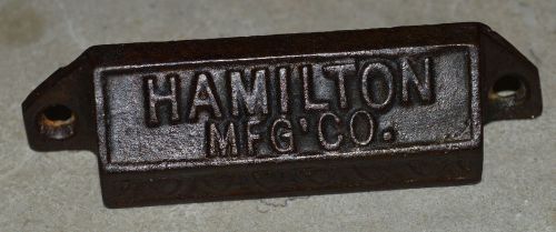 Vintage decorative printer&#039;s type drawer pull hamilton mfg co. for sale