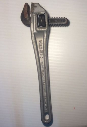 Ridgid 14&#034; offset pipe wrench, aluminum, free shipping for sale