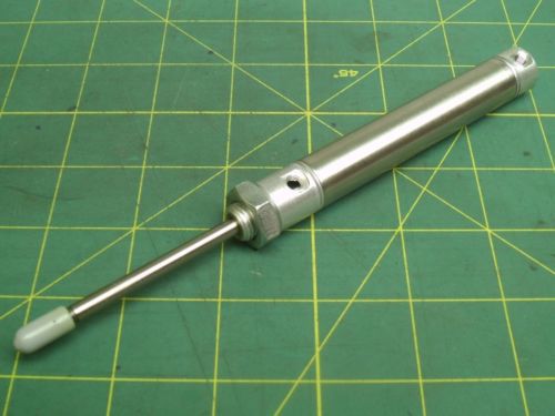 STAINLESS STEEL AIR CYLINDER ROUND BODY 2&#034; STROKE LENGTH 3/4 DIA SHAFT #57383