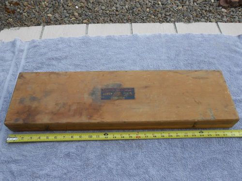 Gtd greenfield &#034;little giant jr.&#034; tap &amp; die no. 305 screw plate wooden box for sale