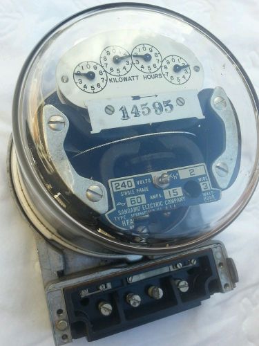 Antique Sangamo Electric Watthour Meter Type HFA 1934-1940