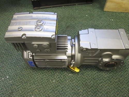 Sew-Eurodrive Gear Motor w/ Brake DRE80H4HH07 1HP Ratio 48.95 Torque: 1814 lb-in
