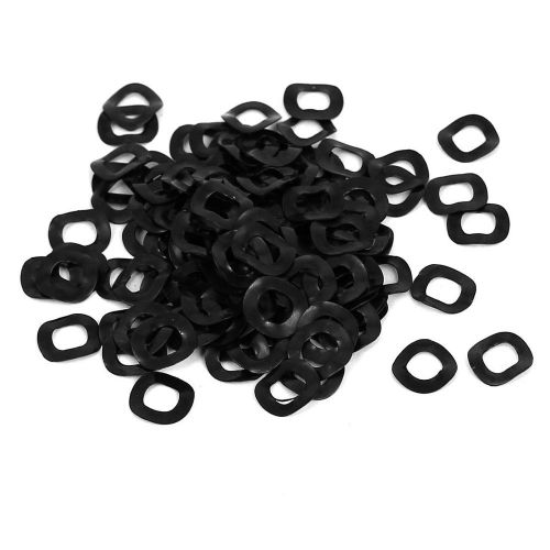 100pcs black metal wavy wave crinkle spring washers 5mm x 10mm x 0.2mm for sale