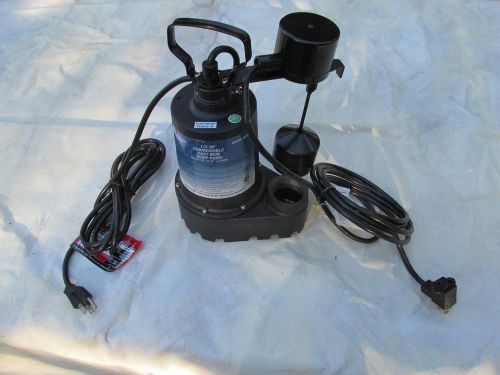 Superior pump 92341 1/3 hp cast iron sump pump side discharge with vertical floa for sale