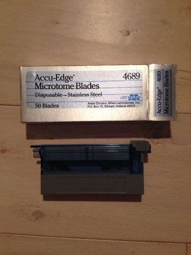 Vintage Accu-edge Microtome Blades Disposable Stainless Steel Blades! Ames/Miles