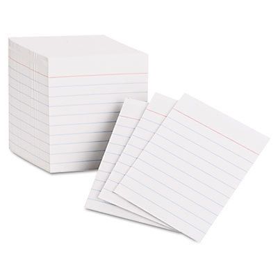 Ruled Mini Index Cards, 3 x 2 1/2, White, 200/Pack 10009