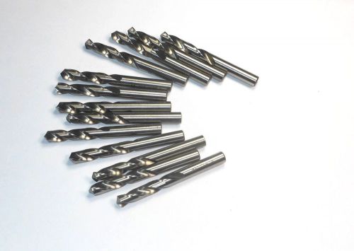Screw Machine Drills &#034;M&#034; HSS 118D 1-9/16&#034; LOC x 2-3/4&#034; OAL USA QTY 13 &lt;2127&gt;