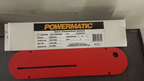 1791786 Powermatic Zero Clearance Insert  2000ZCI