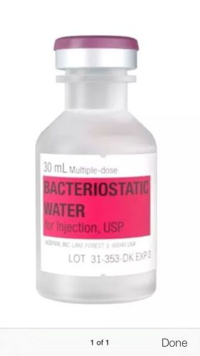 Bacteriostatic Water 30 ml
