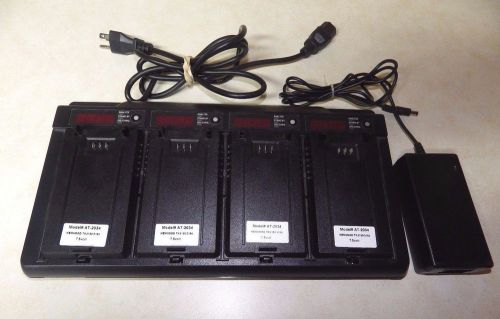 Advancetec at4-5000 kenwood tk2180 tk3180 4-bay battery charger conditioner for sale
