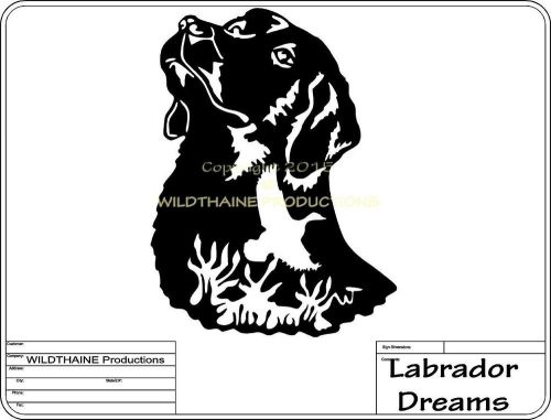 DXF File Labrador Dreams CNC Plasma Laser Router dxf Vector cnc Wall Art hunting