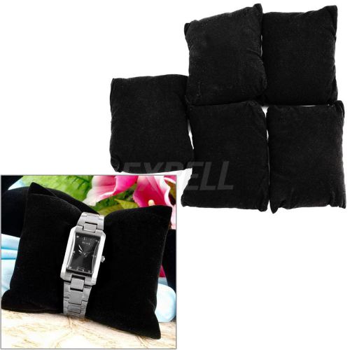5 Pcs Velvet Fabric Jewelry Display Pillow Organizer Showing Holder For Watch