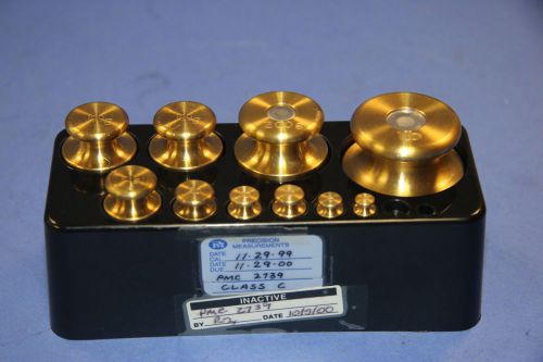 (1) Used Precision Measurements Calibration Weight Set 2g to 1 Lbs
