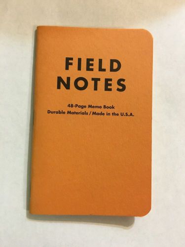 Field Notes MACKINAW AUTUMN -SINGLE- Memo Book (Fall 2009) - RARE