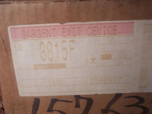 SARGENT EXIT DEVICE 12 8815F RHR / 26D / ETL