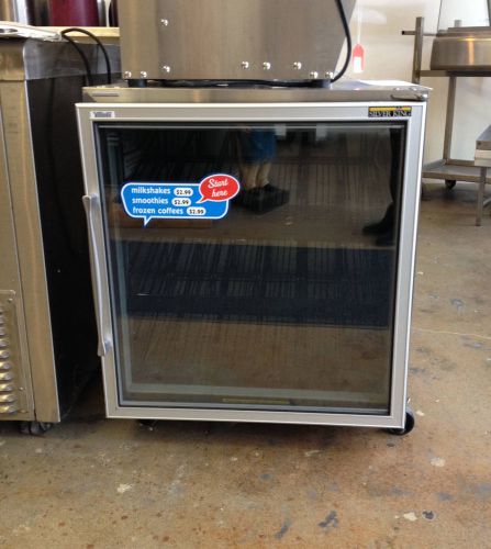 Silver king sfk27g undercounter glass door freezer on wheels for sale