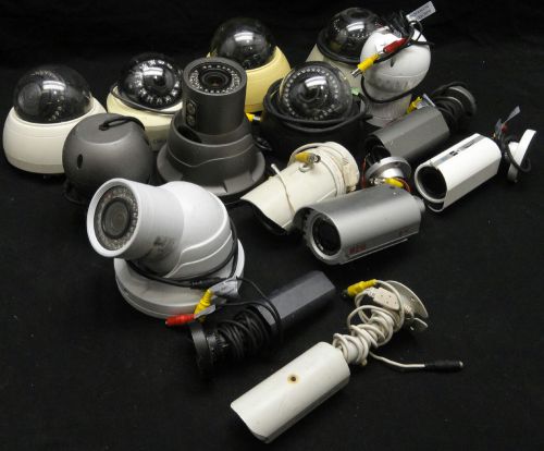 16x Assorted CCTV Color Cameras | CTRT2812W | WZ 18 | 0E-CCD650RIN | 1/3&#034; CCD