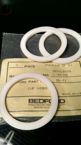 Devilbiss C-39-k5 open pack of 3 cup gaskets