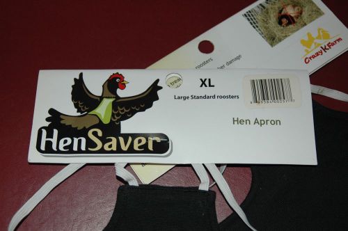 2 Hen Saver Hen Aprons/Saddle, double strap X-Large, BLACK NEW XL Stop pecking